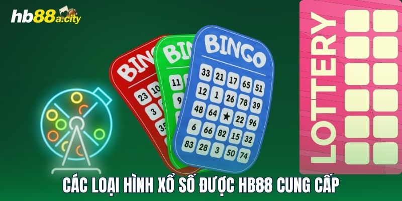 Các loại hình xổ số được HB88 cung cấp